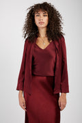 MAX MARA LEISURE Ofridi Silk Shirt in Brick Red