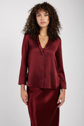 MAX MARA LEISURE Ofridi Silk Shirt in Brick Red