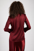 MAX MARA LEISURE Ofridi Silk Shirt in Brick Red