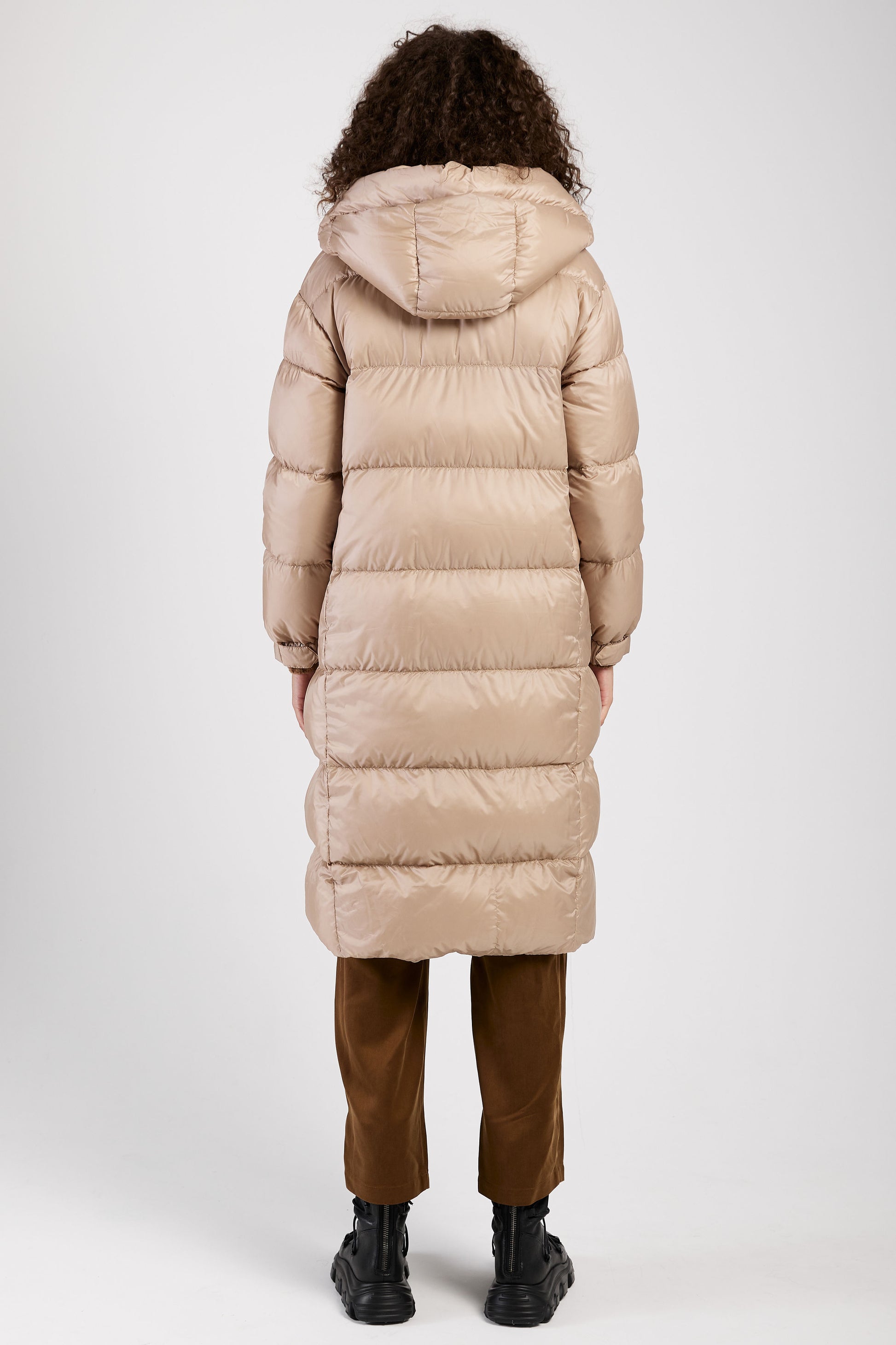 MAX MARA THE CUBE Seipa Puffer Coat in Beige