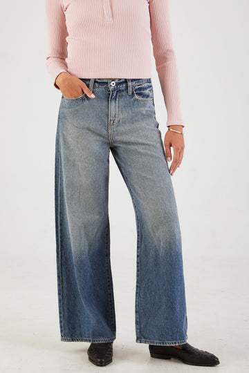 NSF Selena Wide Leg Jean in Bowie