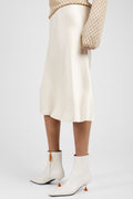 N°21 Bias-Cut Skirt in Beige