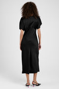 N°21 Satin Midi Dress in Black