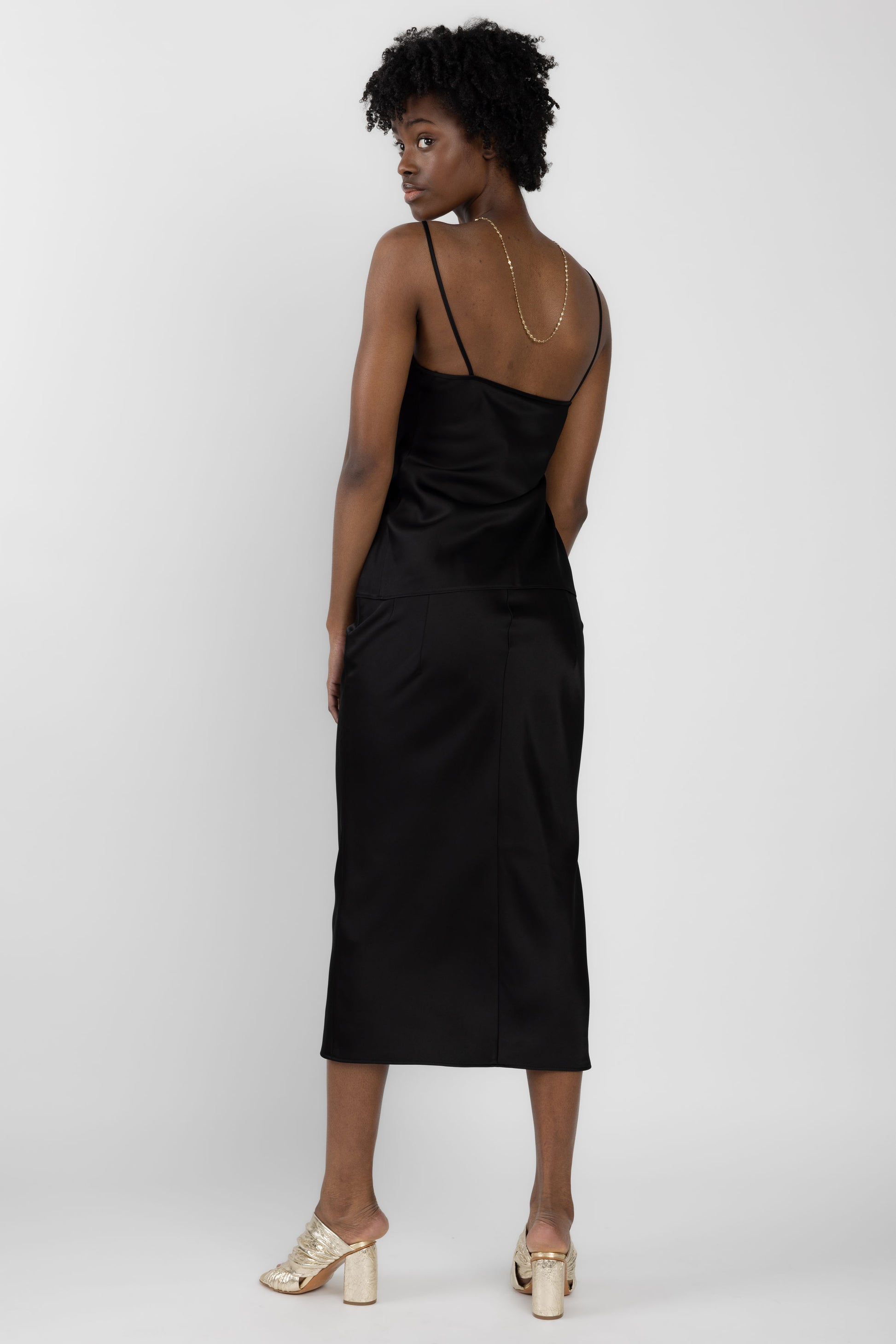 N°21 Tubular Viscose Skirt in Black