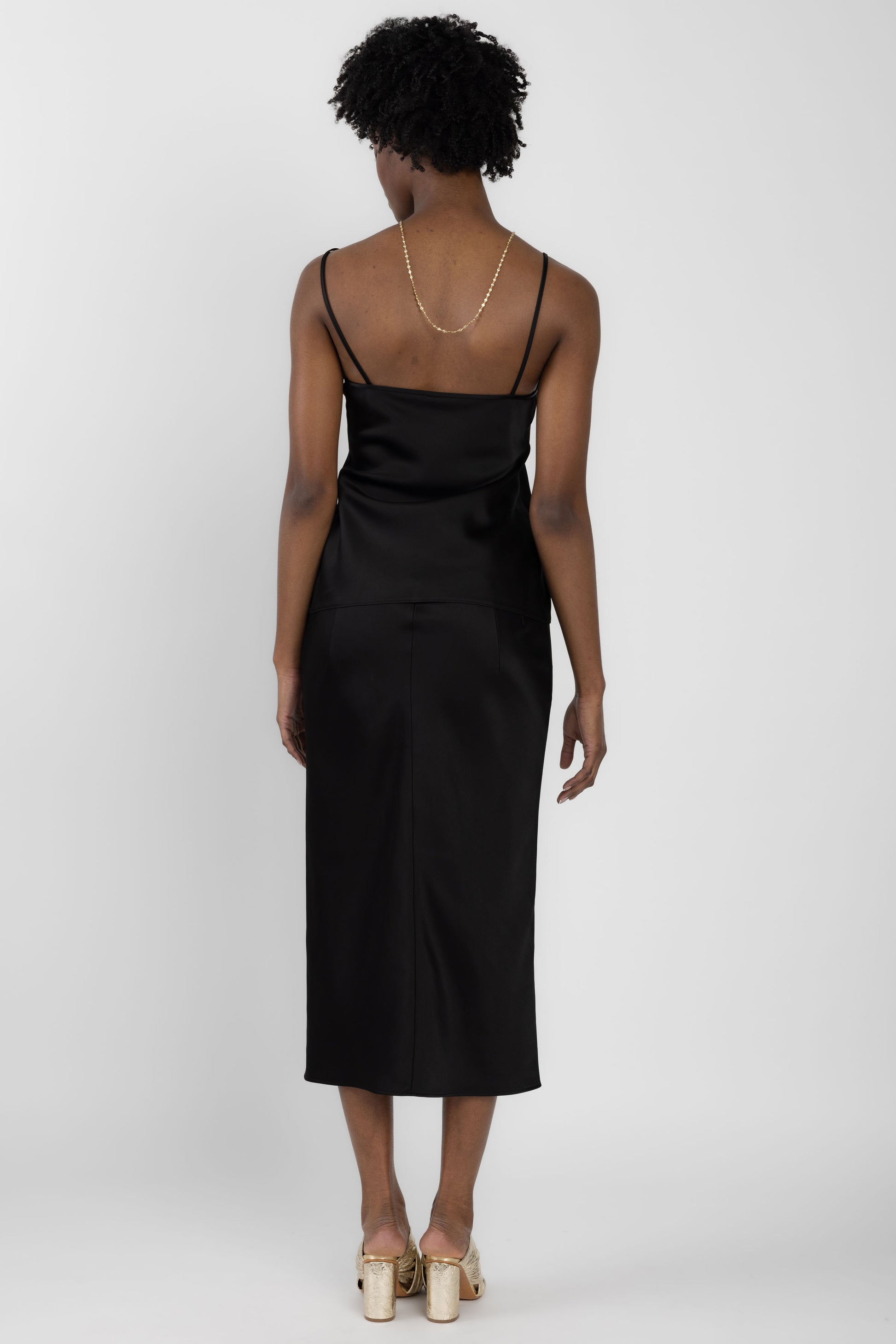 N°21 Tubular Viscose Skirt in Black