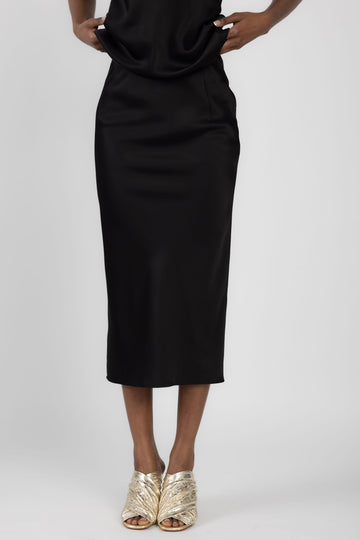 N°21 Tubular Viscose Skirt in Black