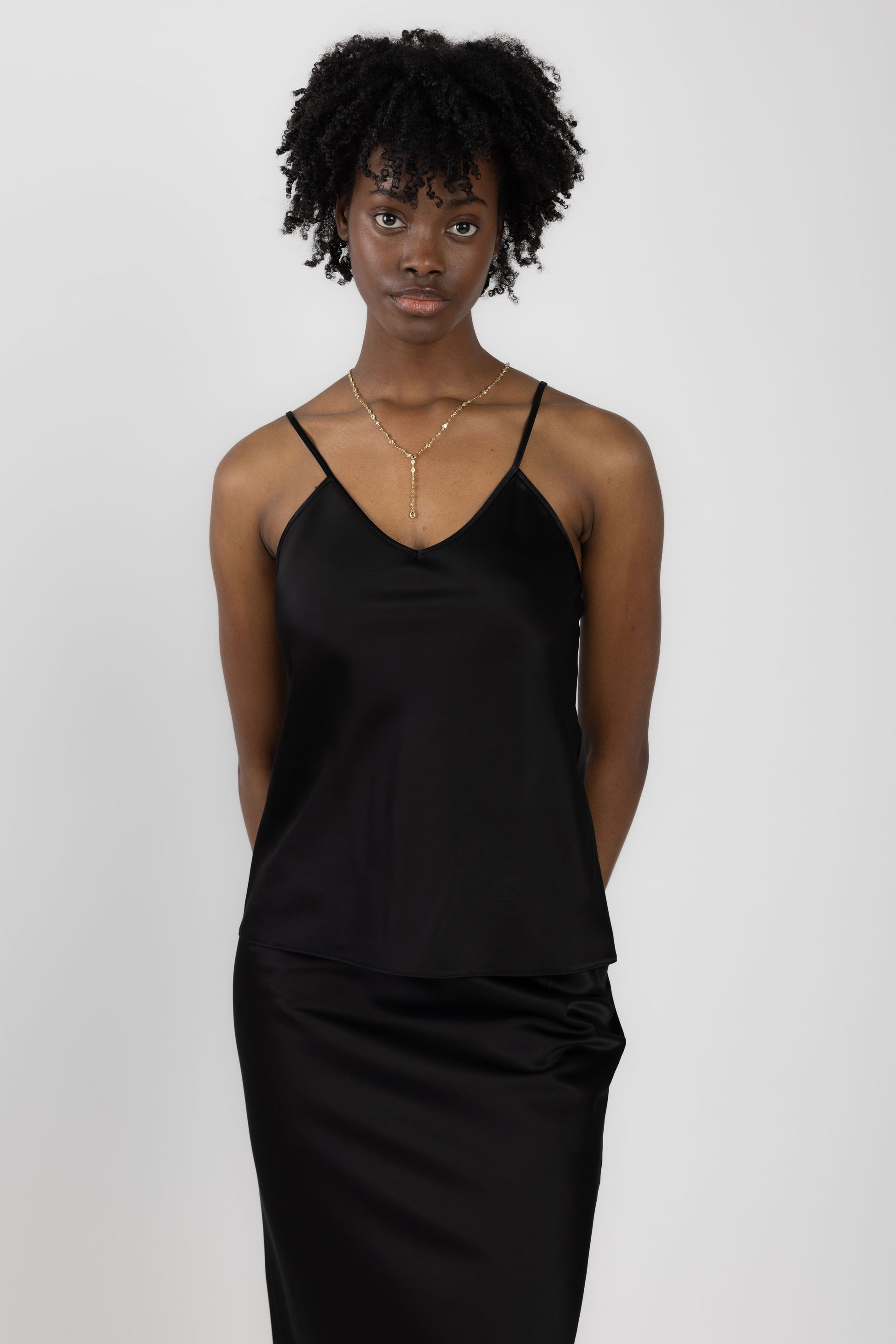 N°21 Viscose Camisole in Black