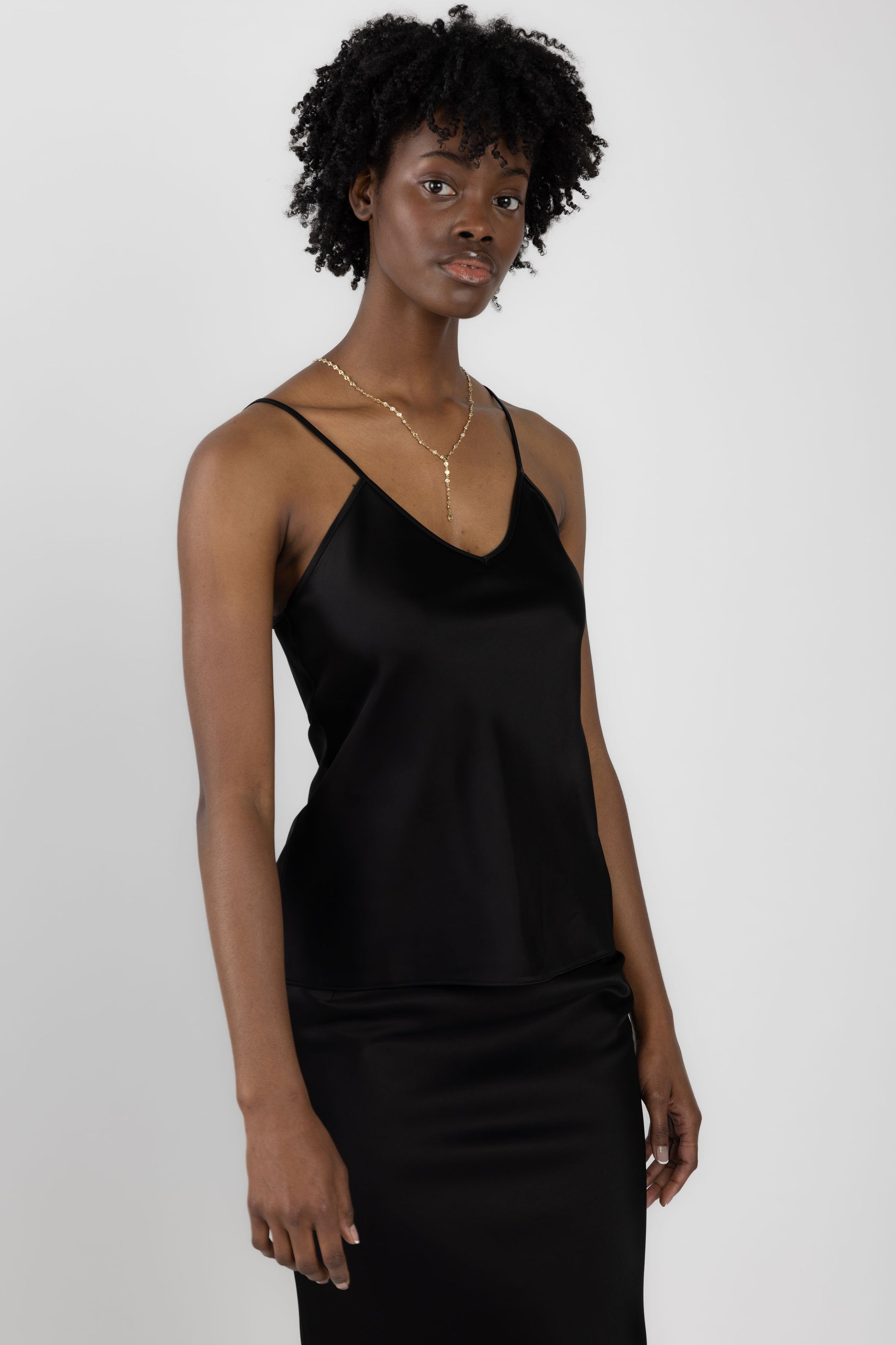 N°21 Viscose Camisole in Black