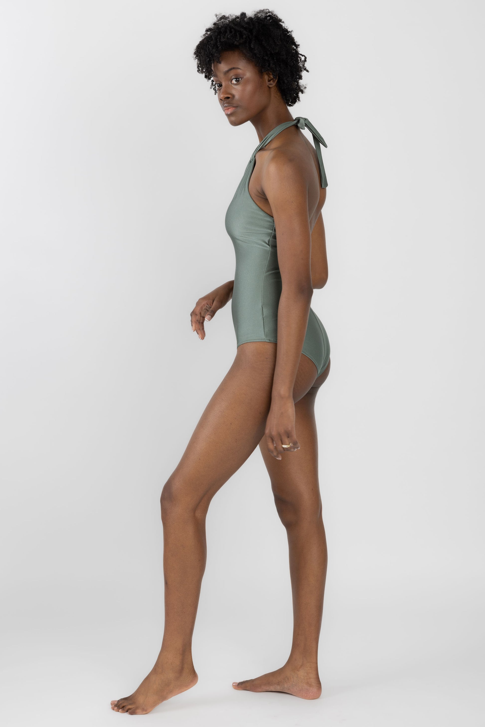 PELSO Tatra N°17.6 One Piece Swimsuit in Luminous Green