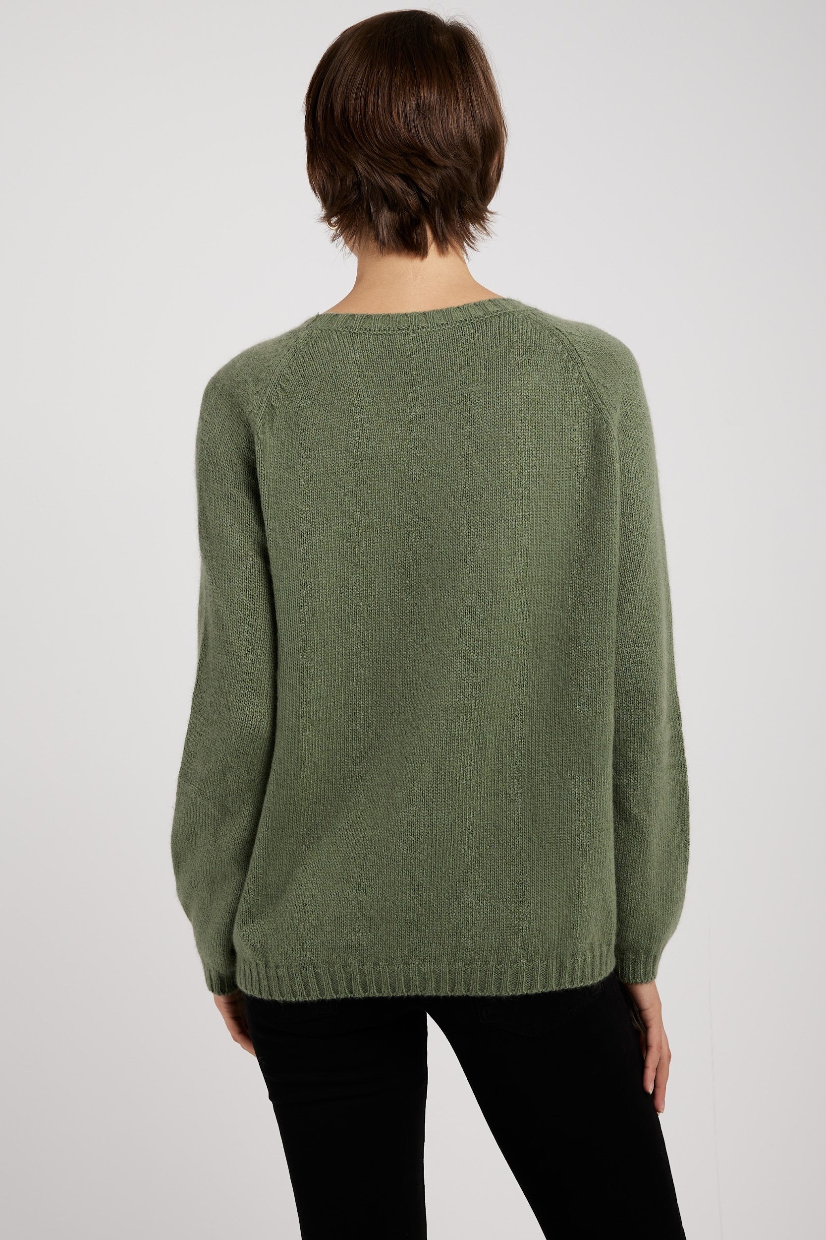 PRIVATE 0204 Cashmere Sweater in Pesto