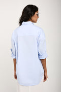 PRIVATE 0204 Long Sleeve Cotton Poplin Shirt in Dream