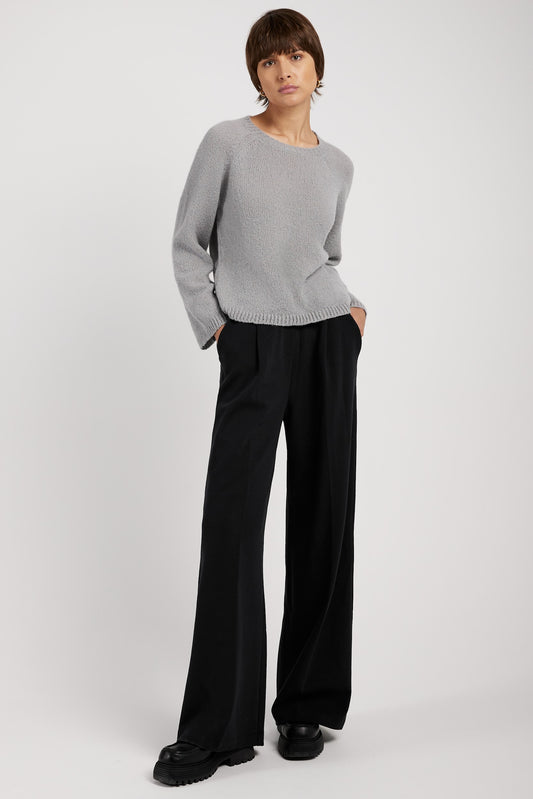 PRIVATE 0204 Bouclé Sweater in Heather Grey