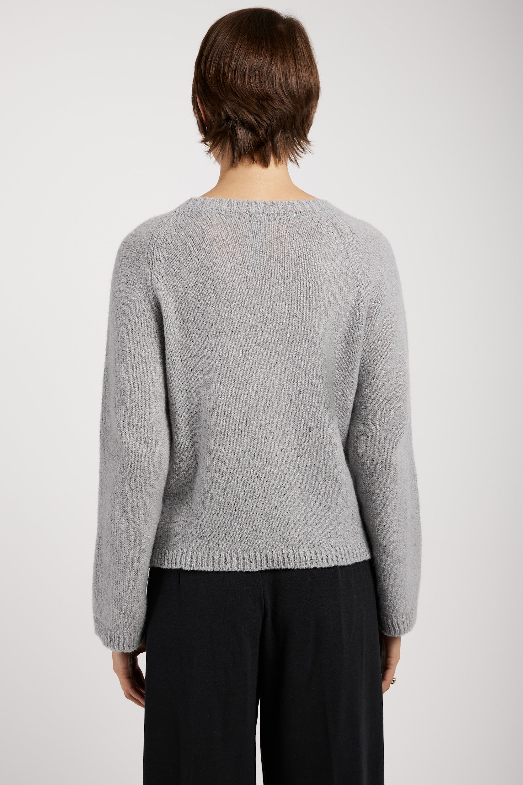 PRIVATE 0204 Bouclé Sweater in Heather Grey