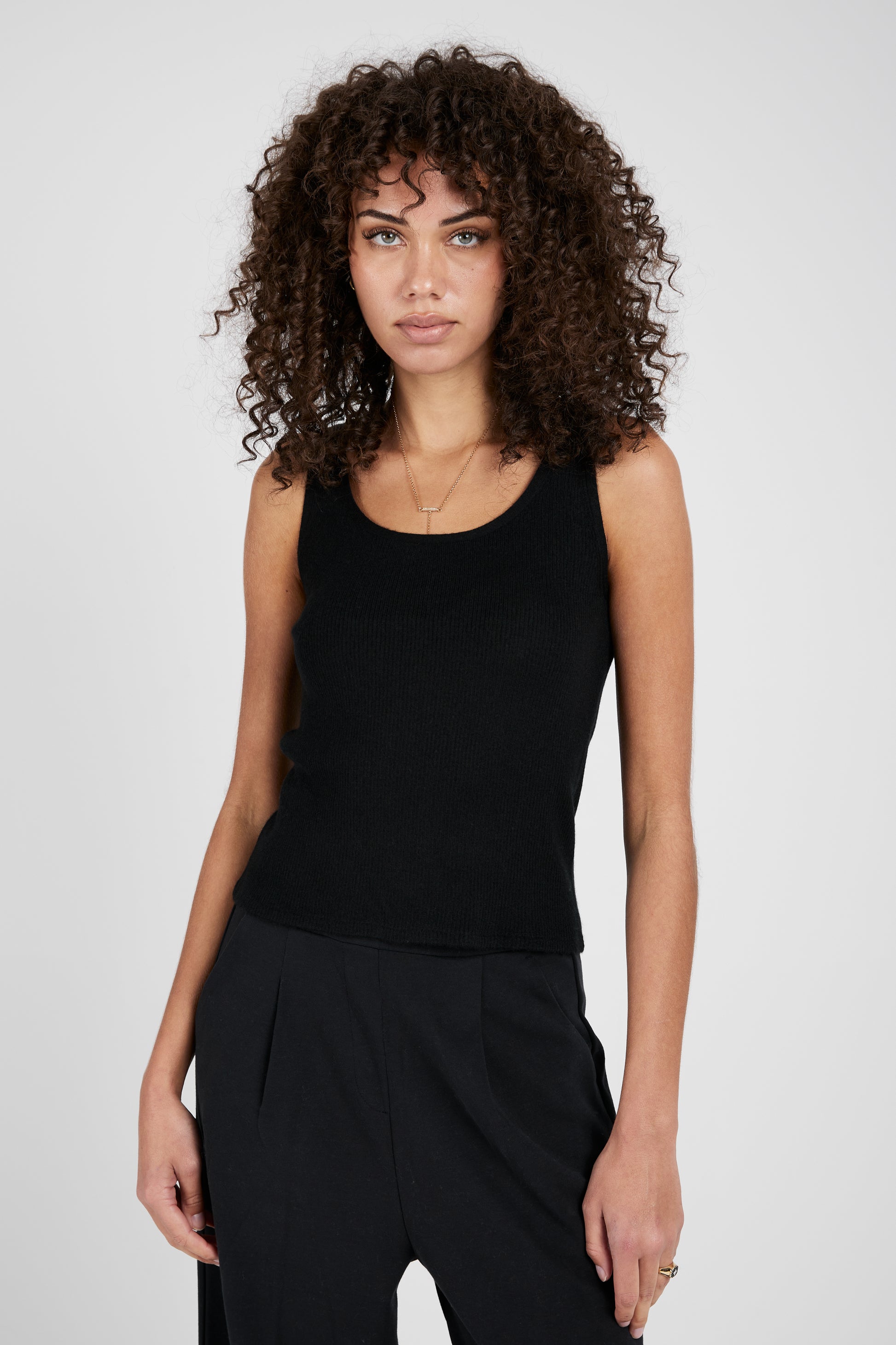 SABLYN Cassie Cashmere Tank Top in Black