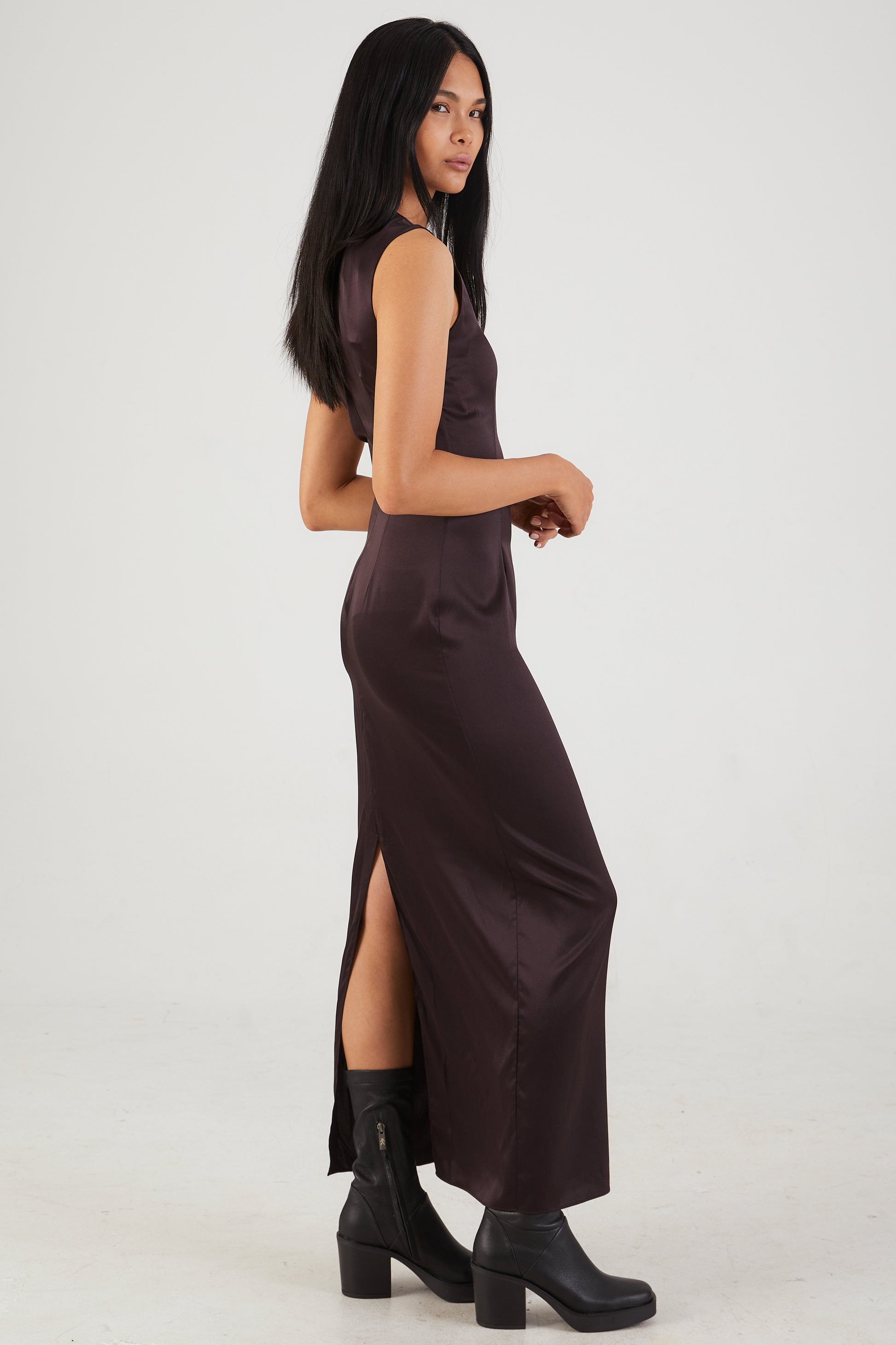 SABLYN Ila Silk Shift Dress in Oak Tree