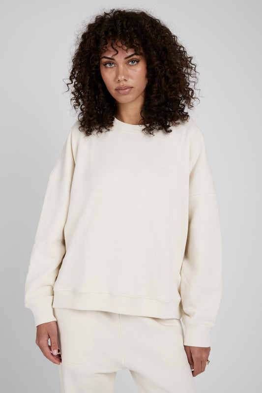 SABLYN Romy Classic Sweatshirt in Gardenia
