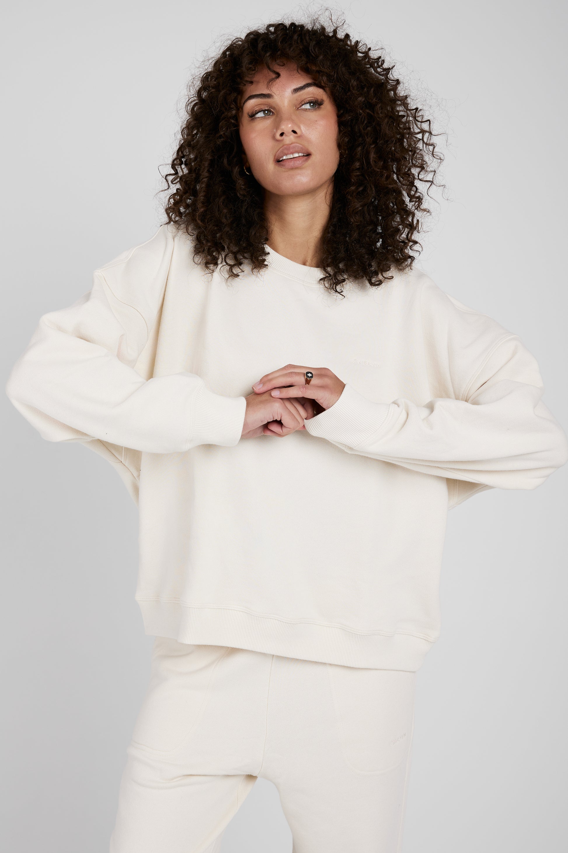 SABLYN Romy Classic Sweatshirt in Gardenia