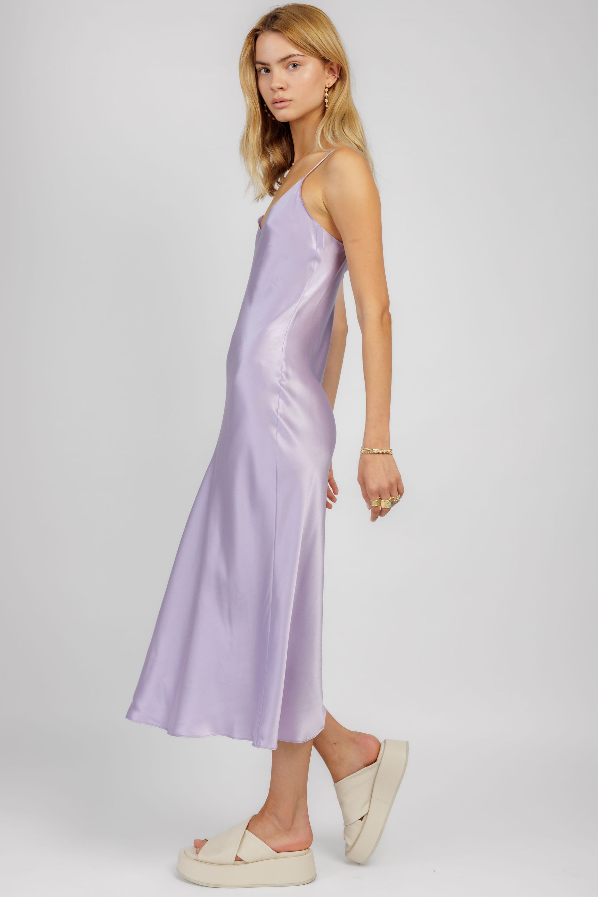 SABLYN Taylor Silk Slip Dress in Prism