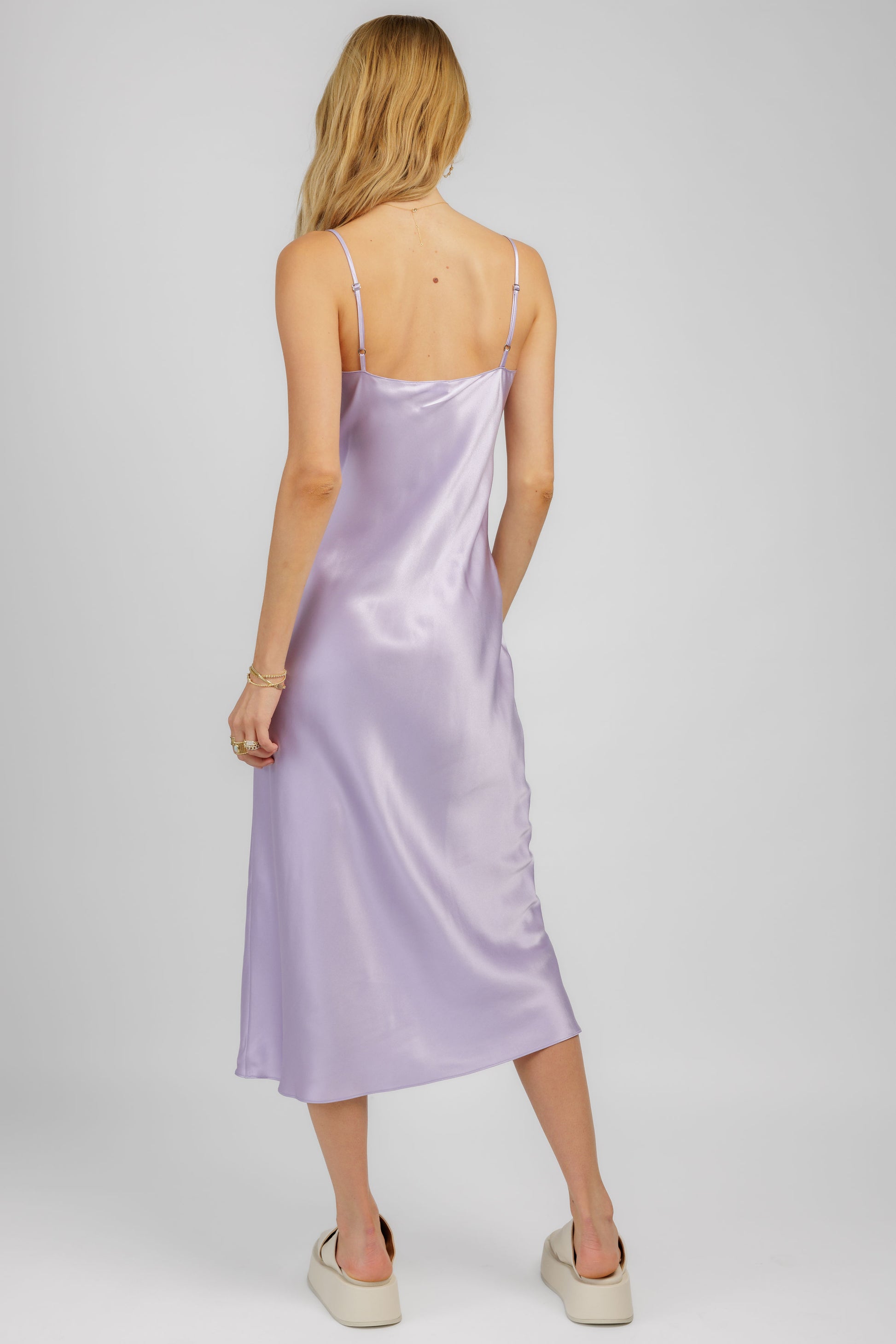 SABLYN Taylor Silk Slip Dress in Prism