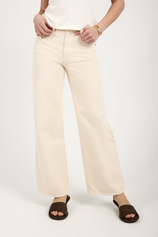 SLVRLAKE Grace High Rise Jean in Ecru