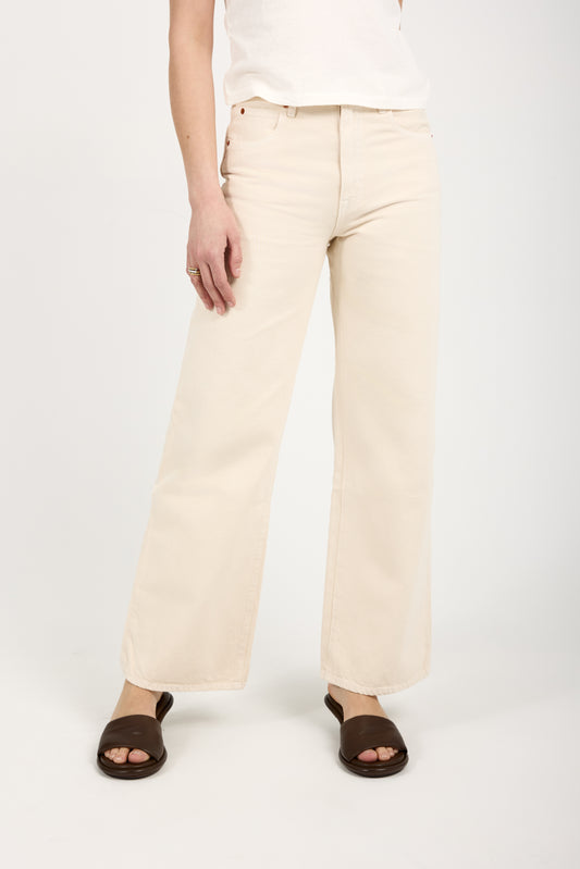 SLVRLAKE Grace High Rise Jean in Ecru