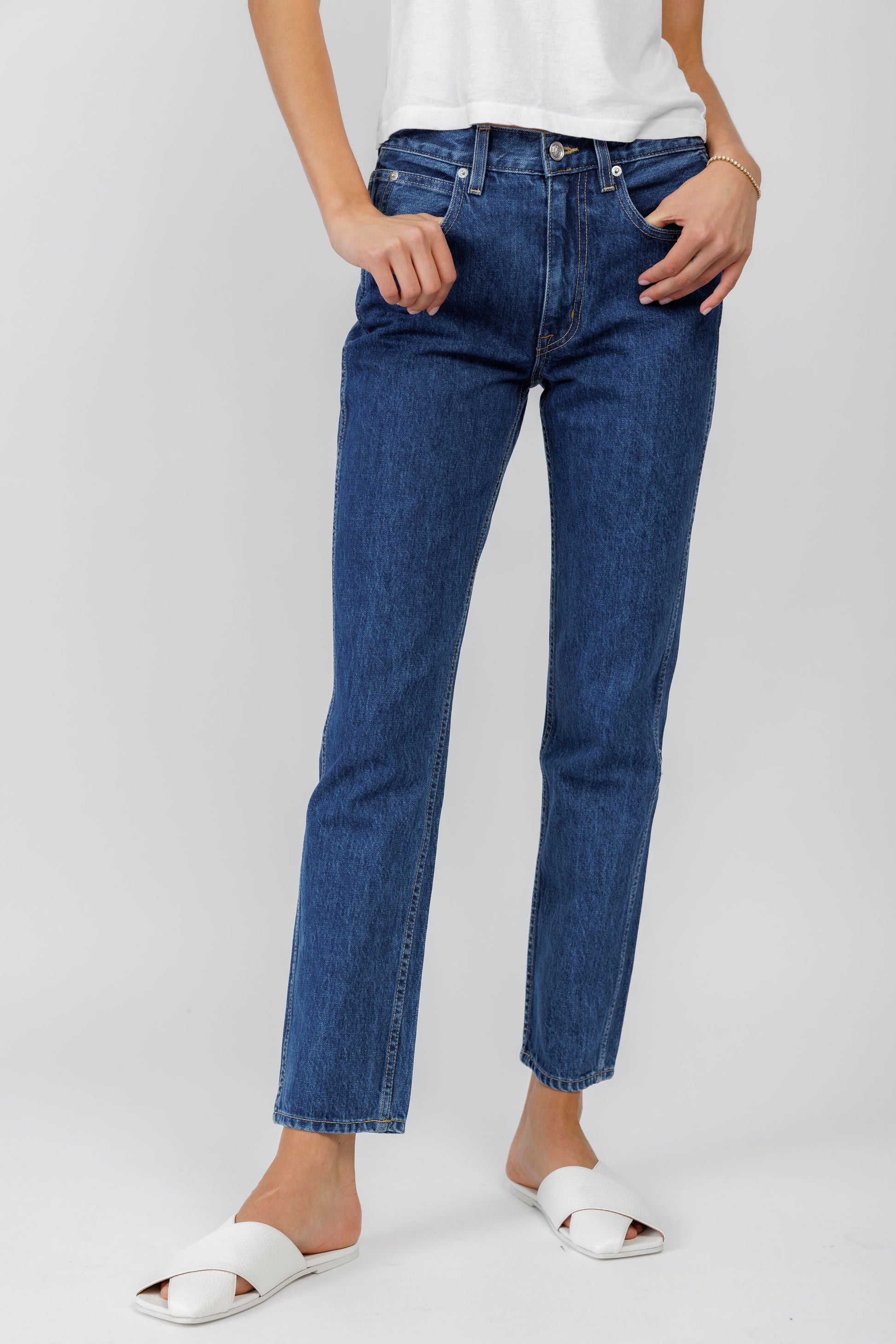 SLVRLAKE Virginia Slim Jean in Claremont