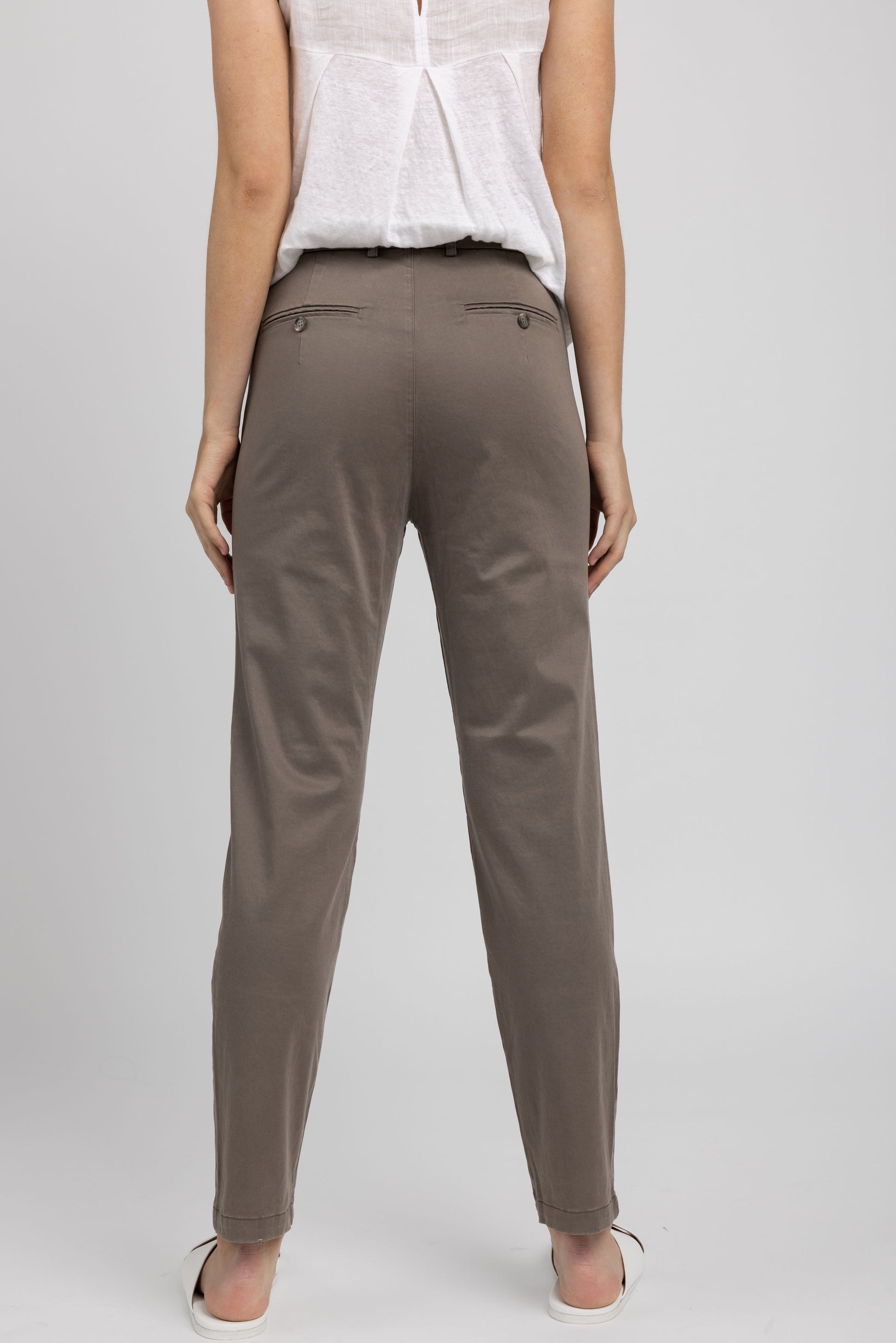 TANDEM Trouser Pants in Taupe