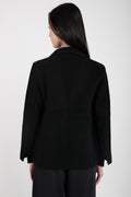 TANDEM Wool Blazer Jacket in Black