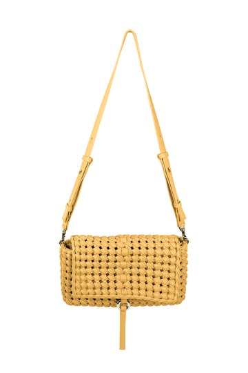 THEMOIRè Asteri Knots Eco-Fabric Shoulder Bag in Chai Tea