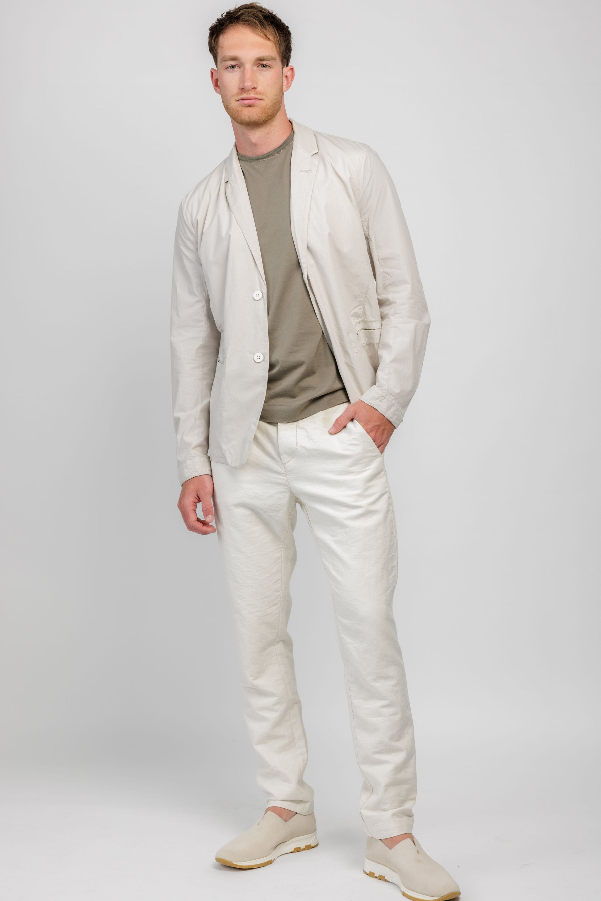 TRANSIT Tapered Leg Trouser Pant in Rope