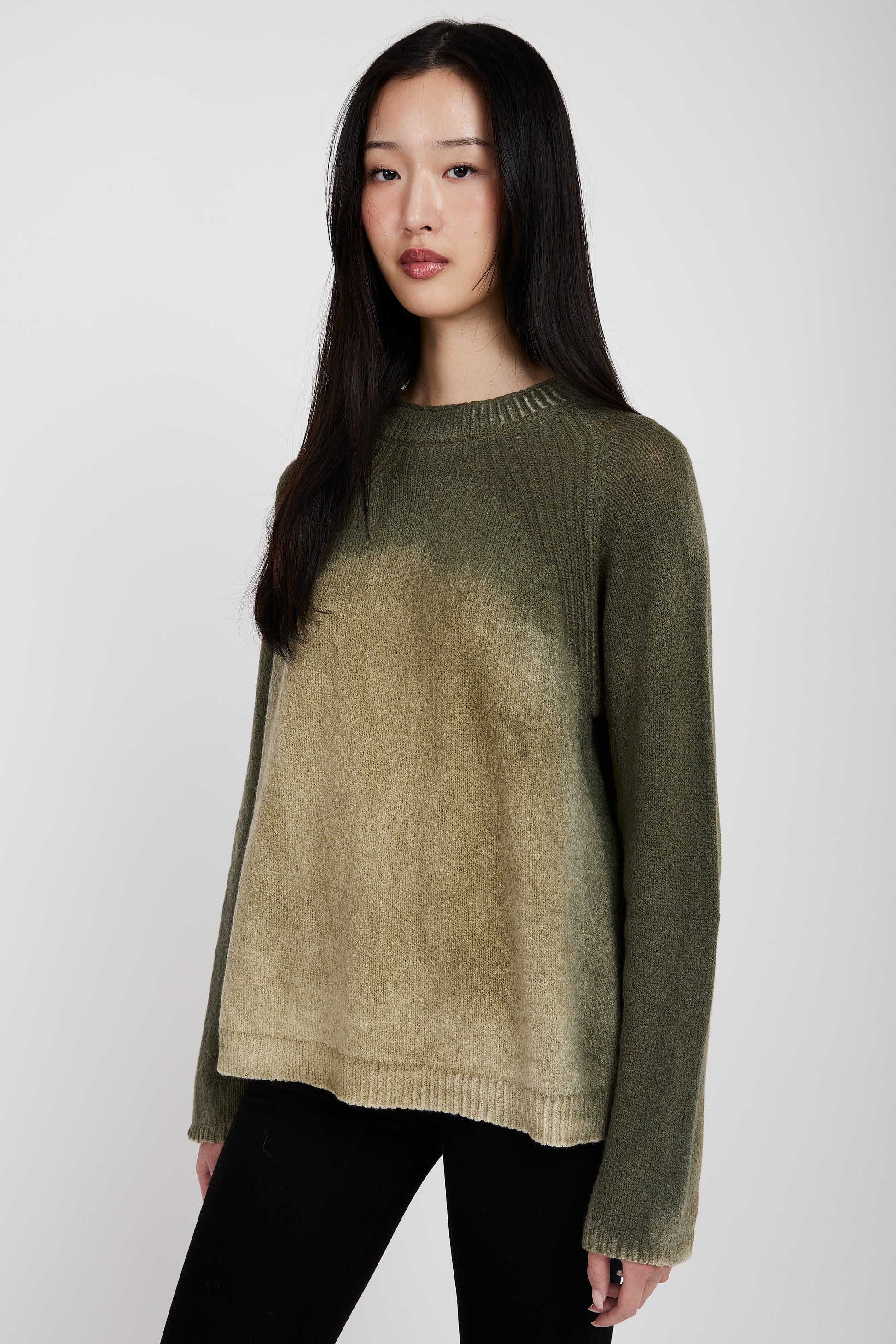 TRANSIT Crewneck Sweater in Forest