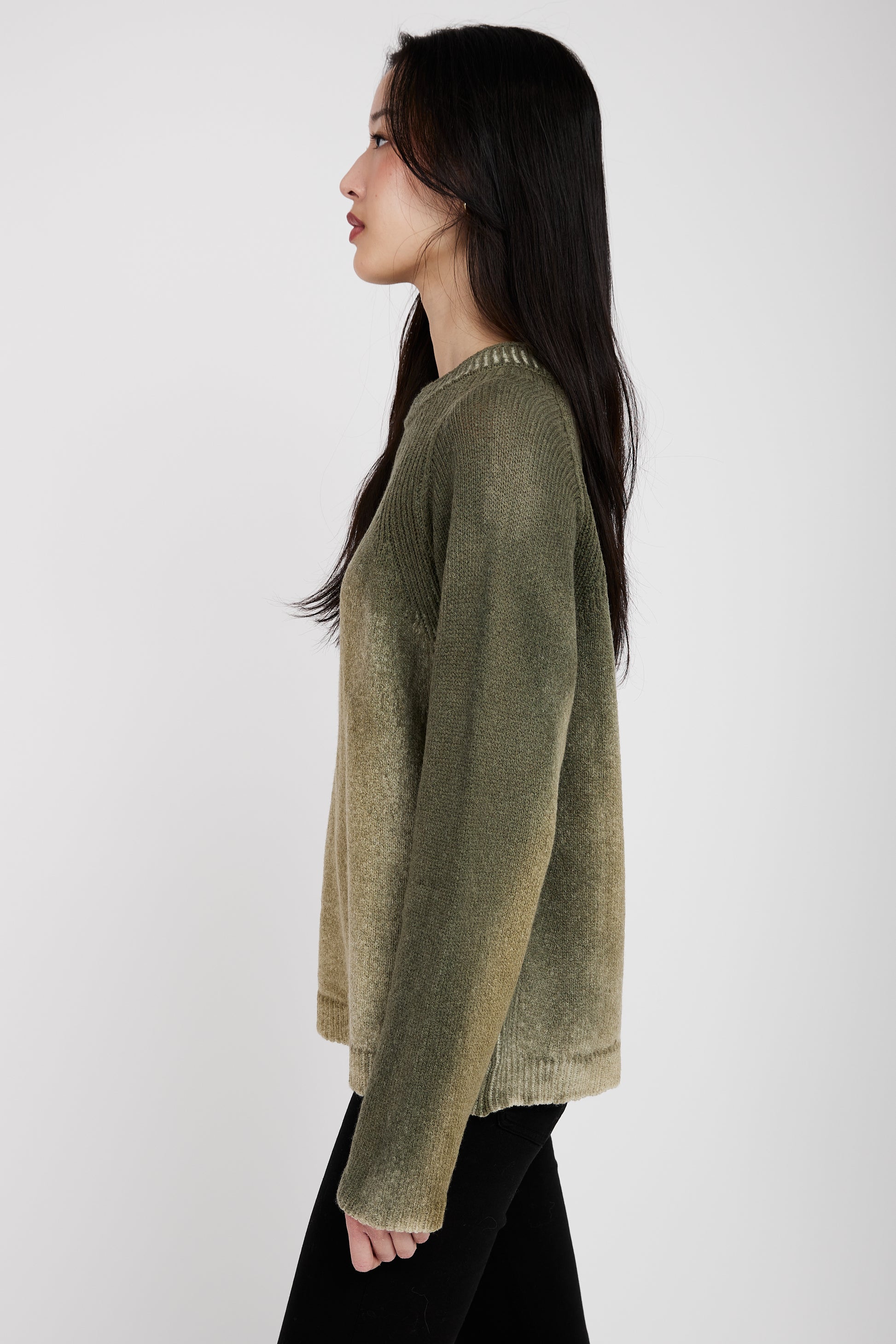 TRANSIT Crewneck Sweater in Forest