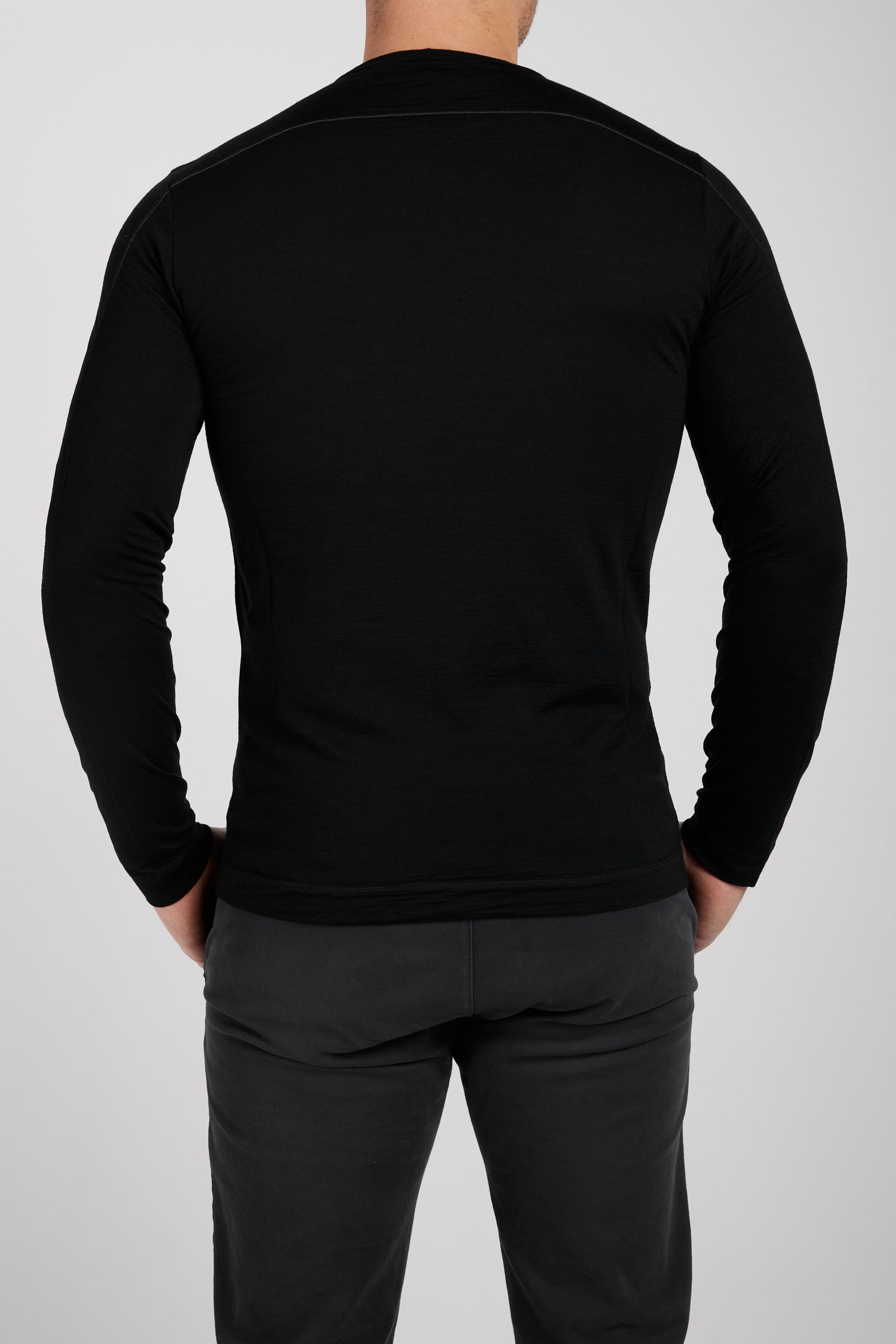 TRANSIT Long Sleeve Shirt in Black