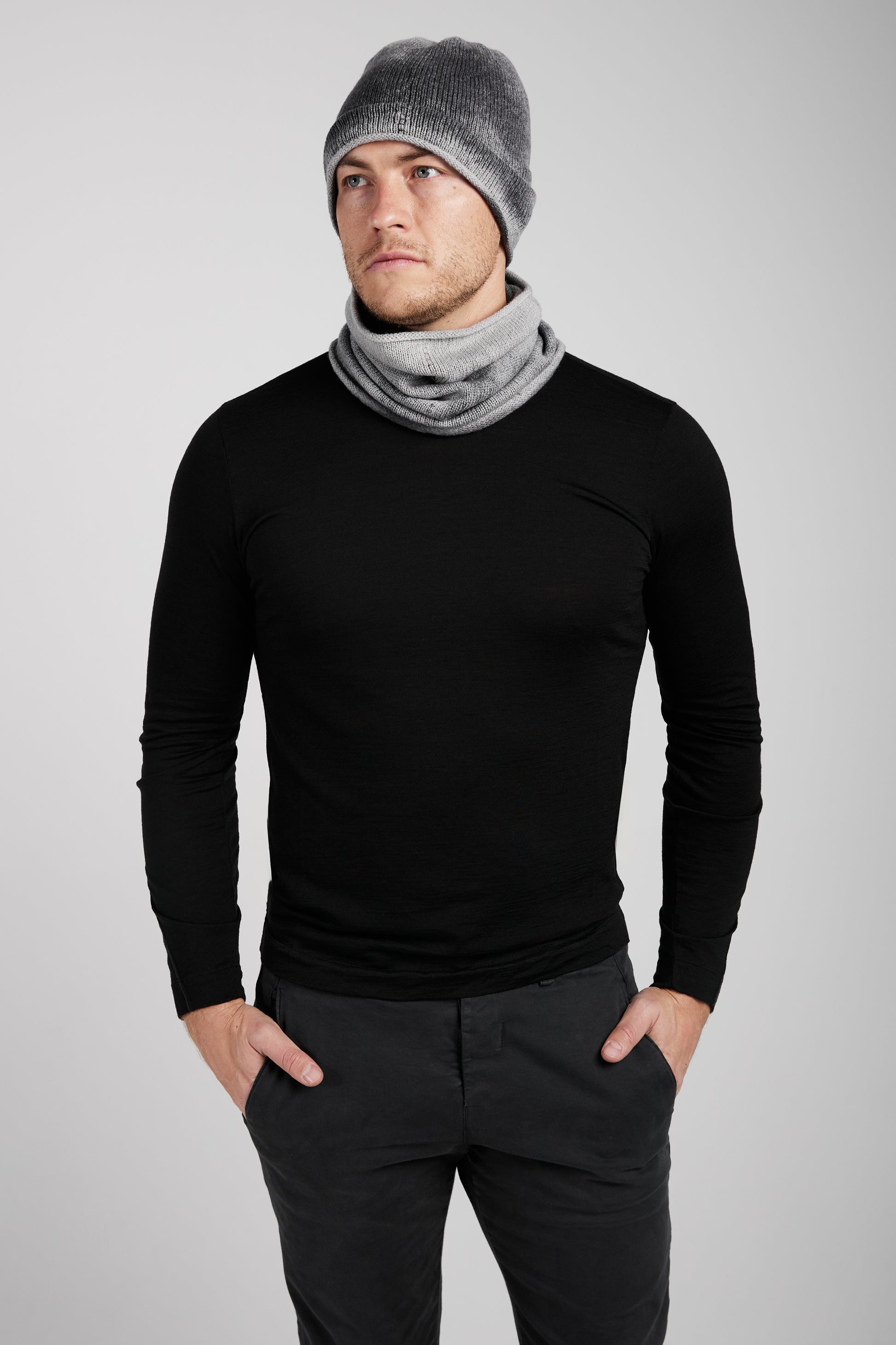 TRANSIT Wool Scarf in Charcoal