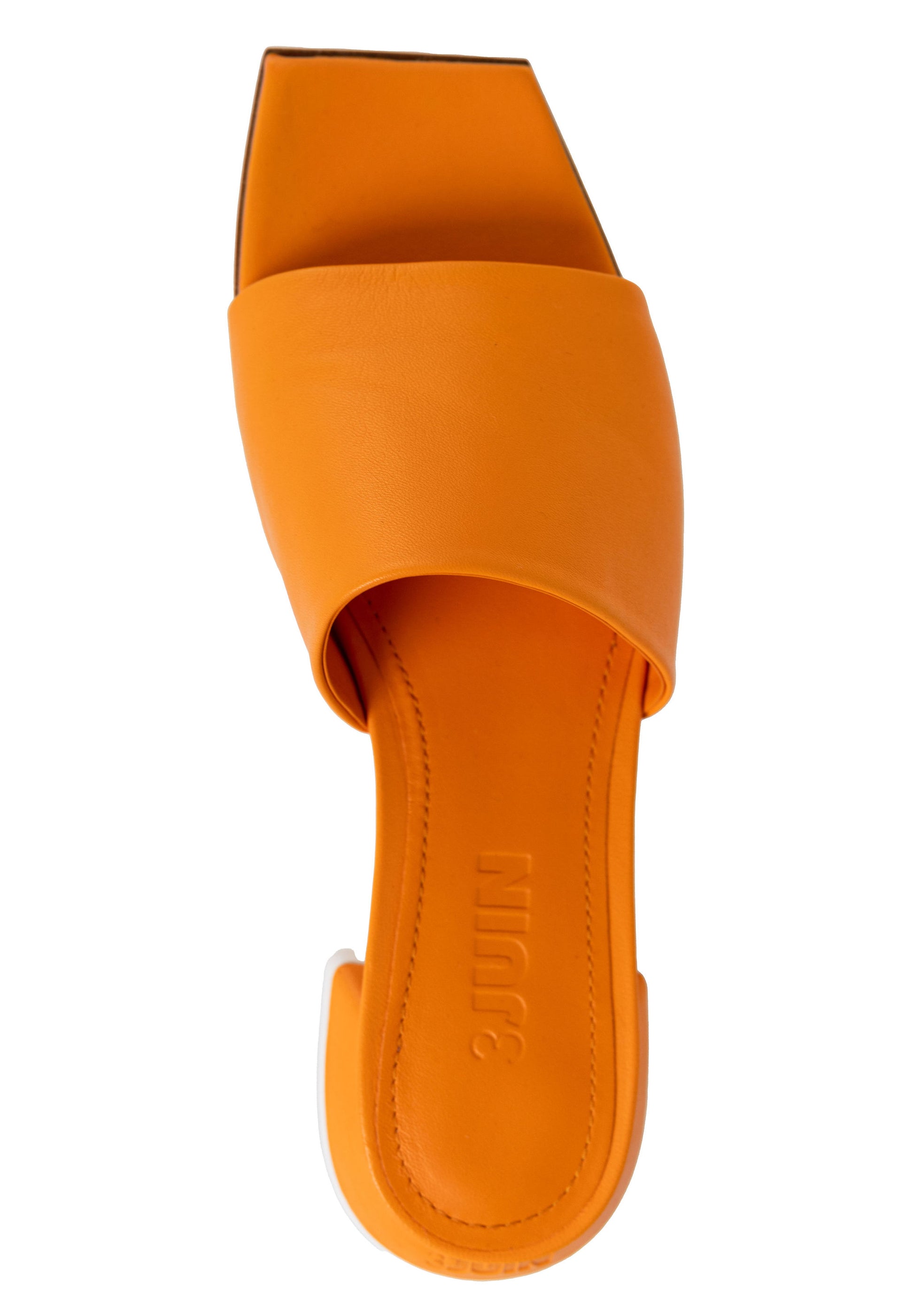 3JUIN Siena Leather Slide in Pulp Orange