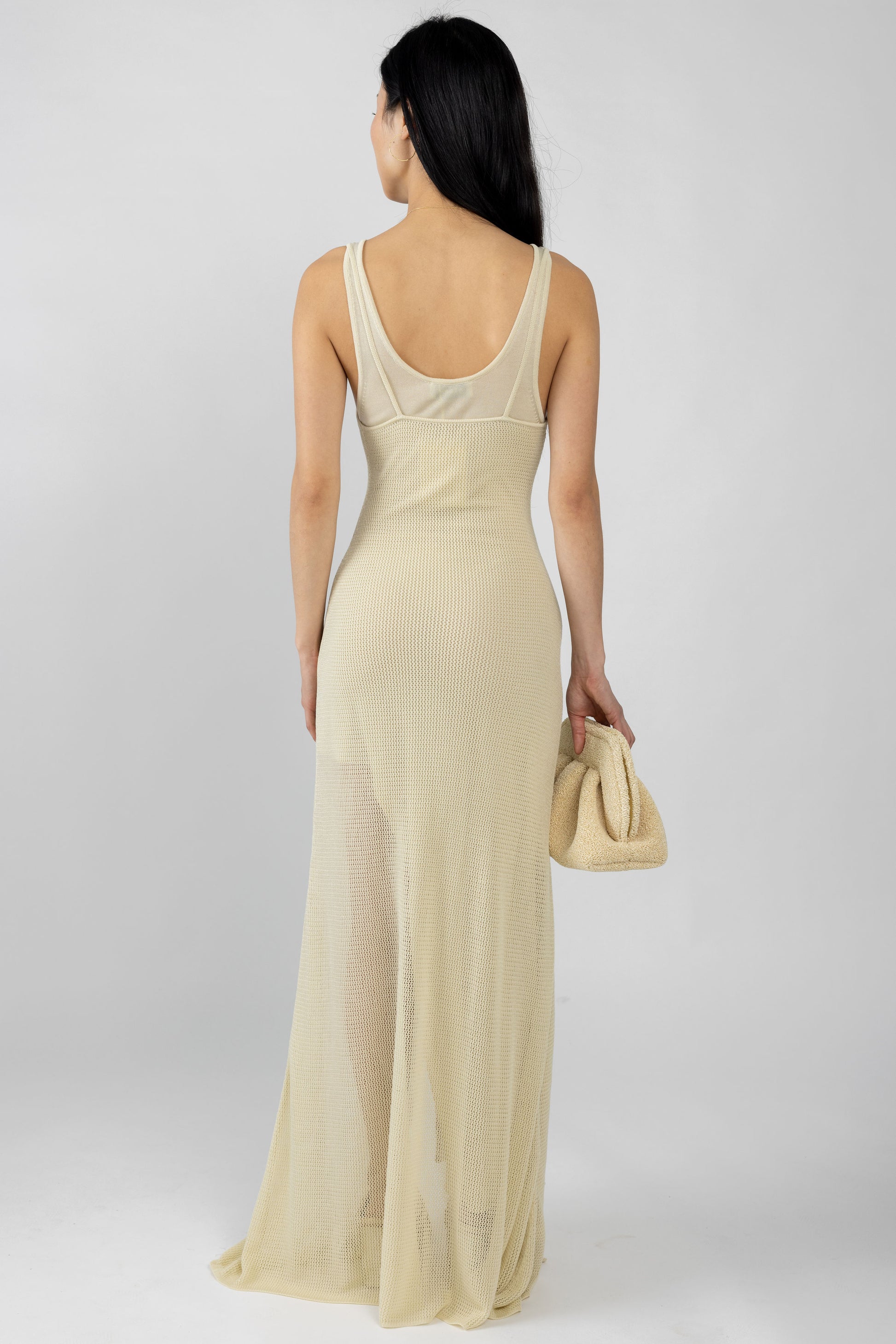 AERON Sirena Cotton Maxi Dress in Creme