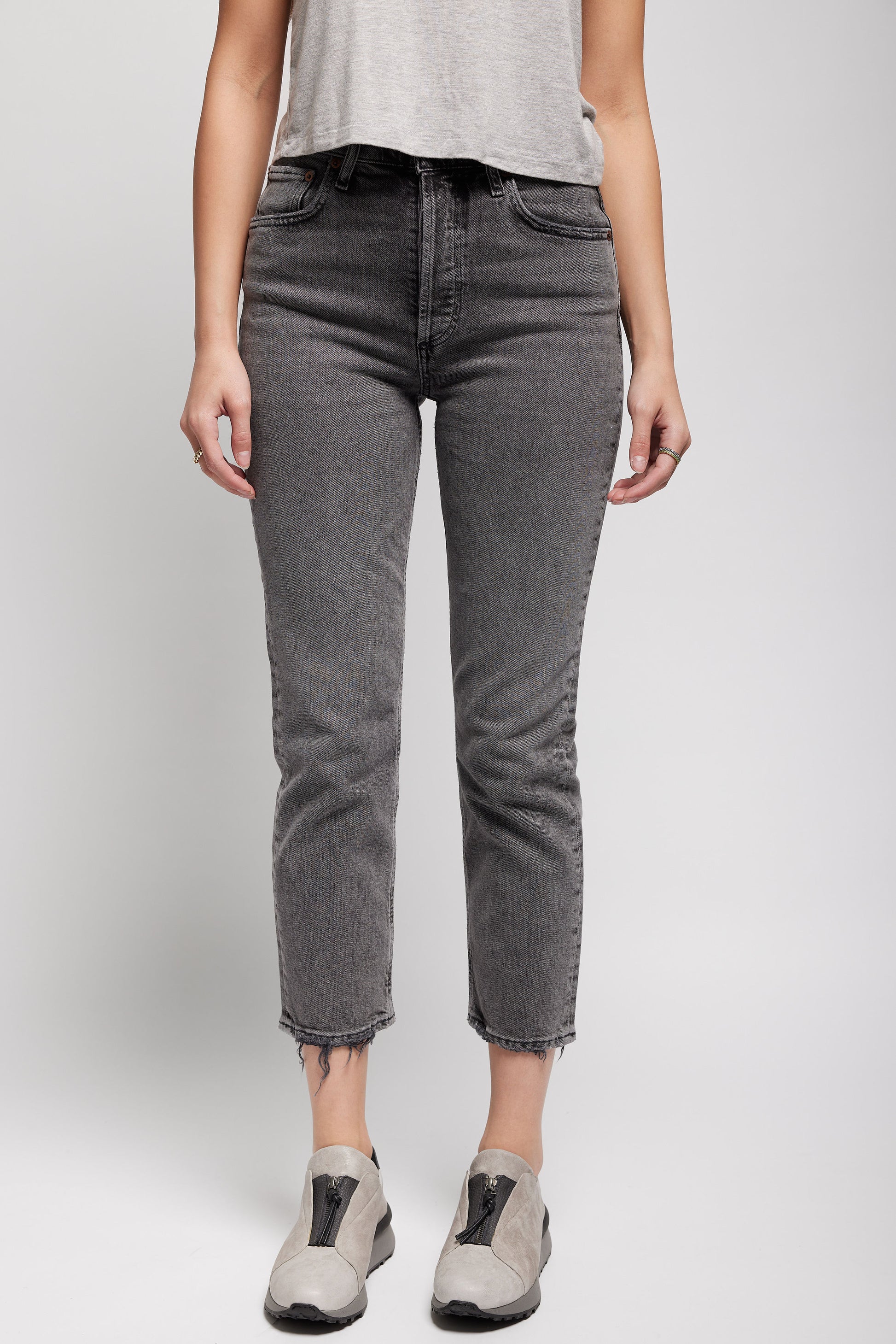 AGOLDE Riley Crop Jean in Century