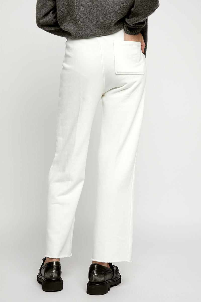 ATM French Terry Wide Leg Sweatpant in Porcelain