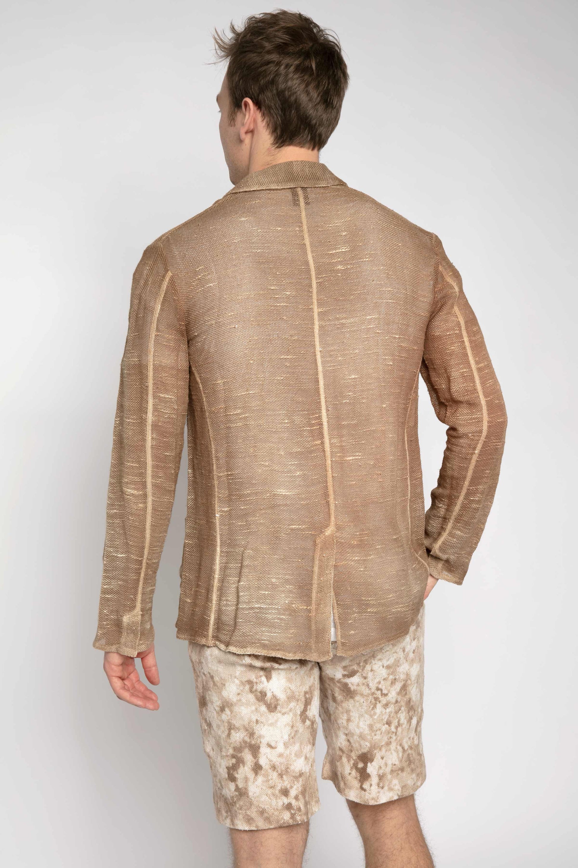 AVANT TOI Linen Blazer in Sughero