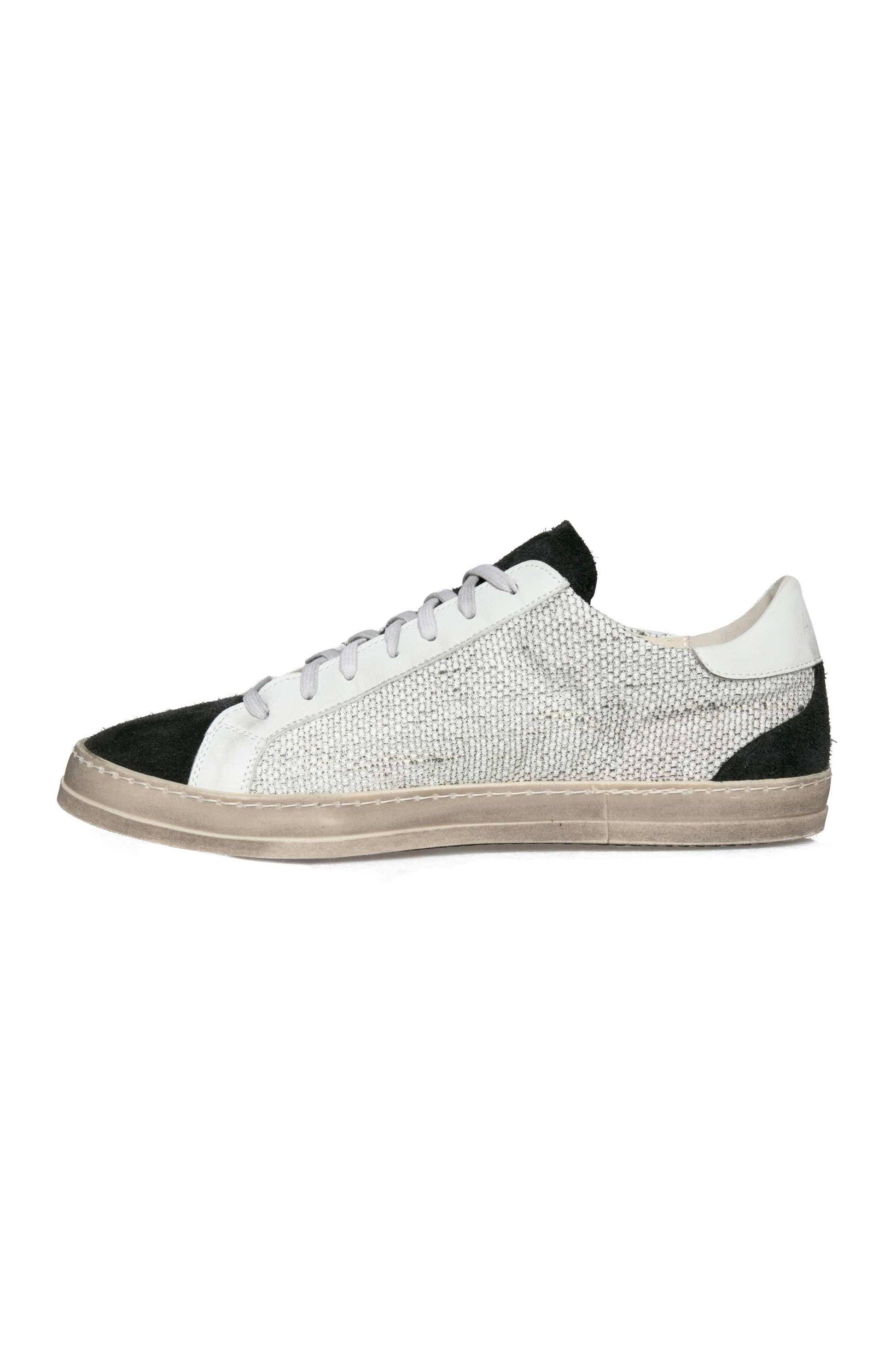 AVANT TOI Sneaker in Bianco and Lamina Nera