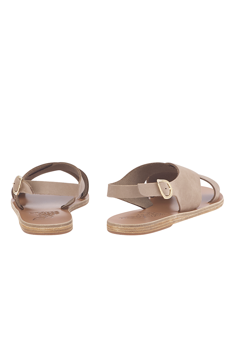 ANCIENT GREEK SANDALS Maria Nubuck Sandals in Canapa