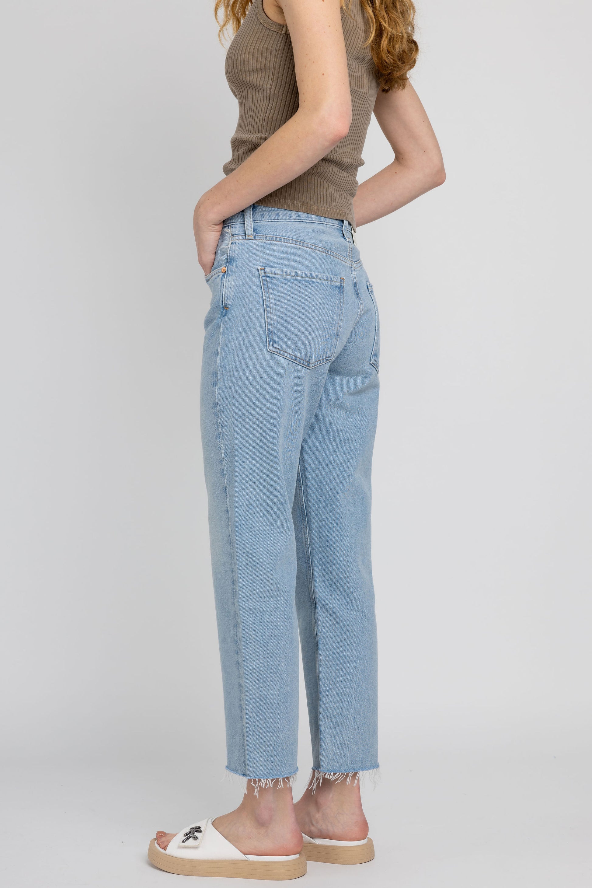 CITIZENS OF HUMANITY Florence Wide Leg Straight Jean in Scout