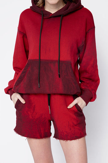COTTON CITIZEN Brooklyn Oversized Hoodie in Ruby Mix