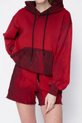 COTTON CITIZEN Brooklyn Oversized Hoodie in Ruby Mix