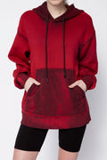 COTTON CITIZEN Brooklyn Oversized Hoodie in Ruby Mix