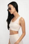 COTTON CITIZEN Capri Crop Tank in Oatmeal