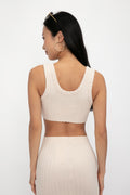 COTTON CITIZEN Capri Crop Tank in Oatmeal