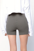 COTTON CITIZEN Ibiza Biker Short in Taupe