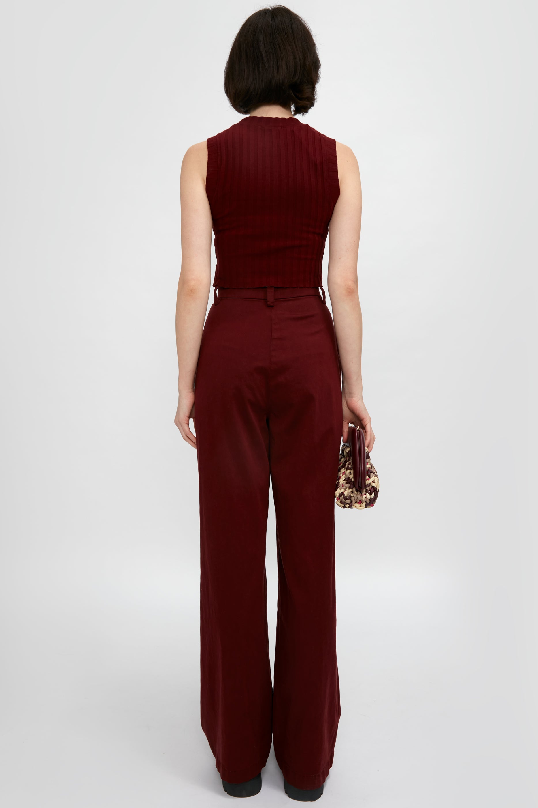 COTTON CITIZEN London Relaxed Pant in Wine