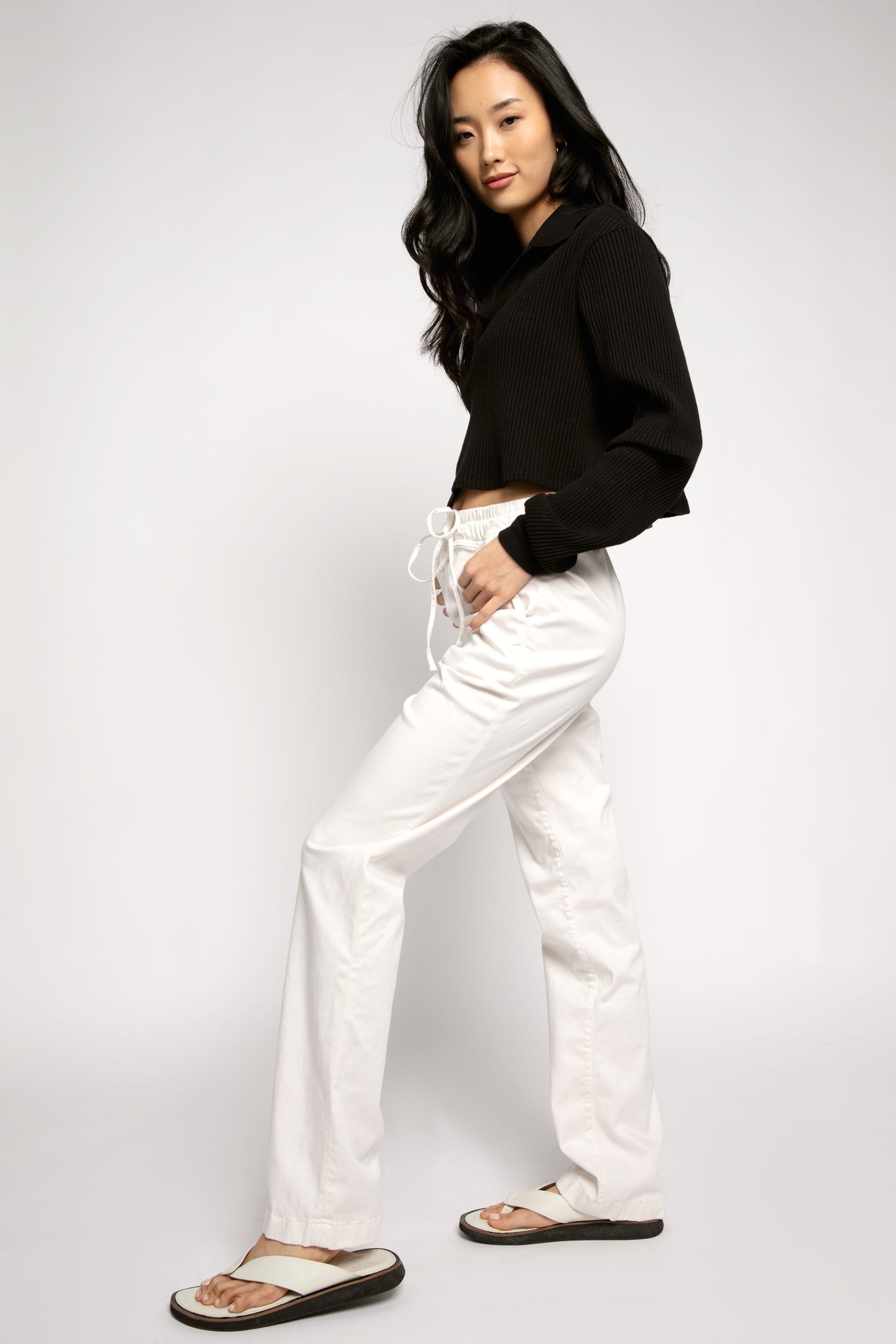 COTTON CITIZEN London Trouser in Pearl